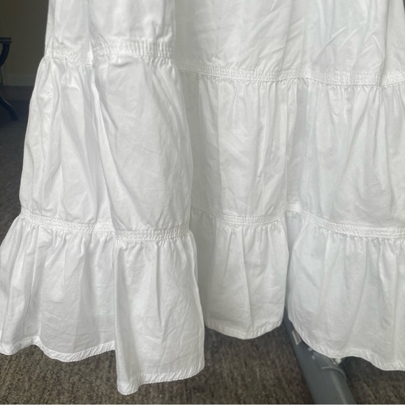 Sunday Best Martine Mini Dress White Cotton Poplin with Ruffles 🕊️ - Picture 10 of 13